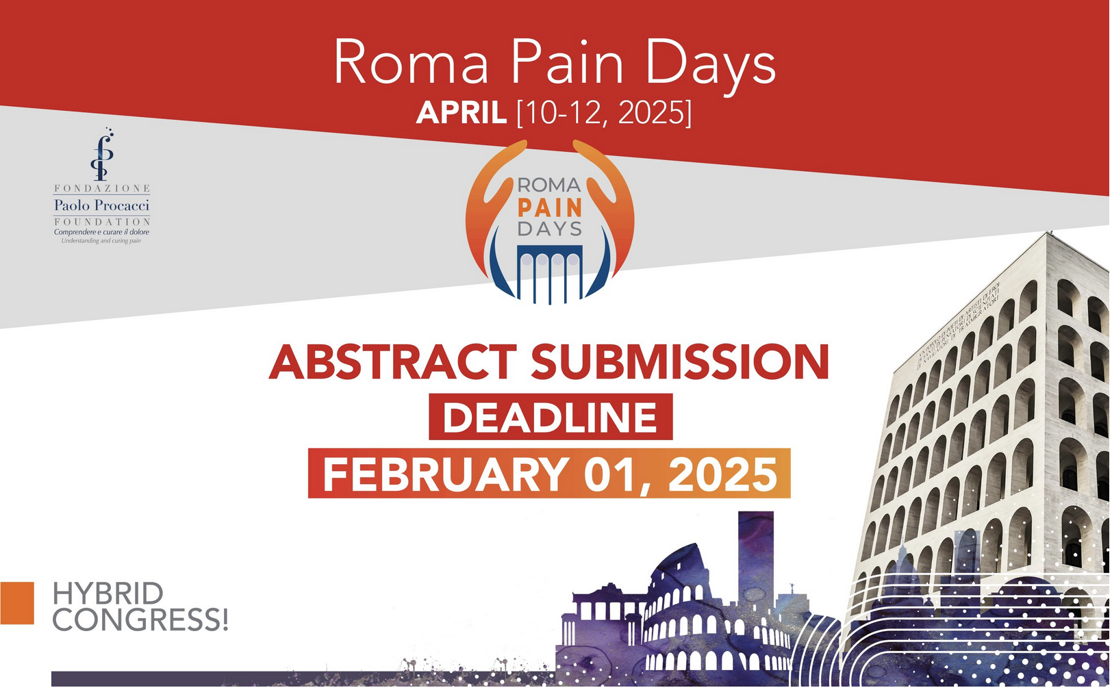 Roma Pain Days 2025 - Abstract submission deadline: February 1, 2025